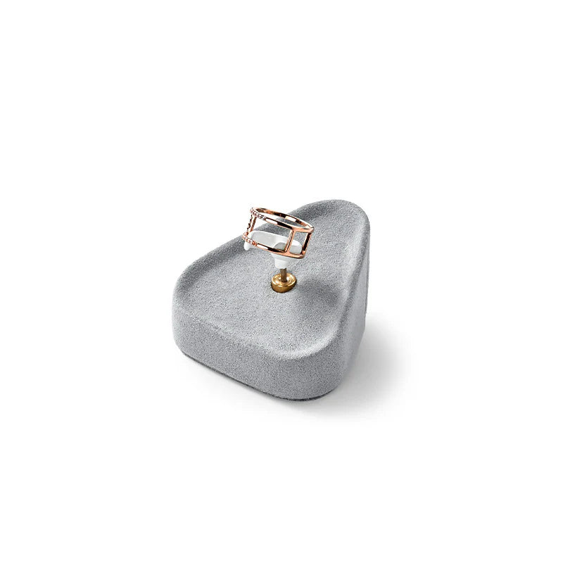 Gray Microfiber Jewelry Display Set