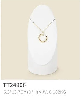 Beige PU Leather Jewelry Display Set
