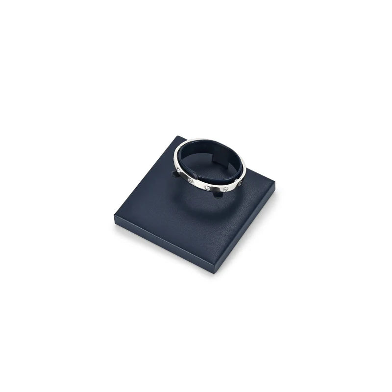 Blue PU Leather Jewelry Display Set