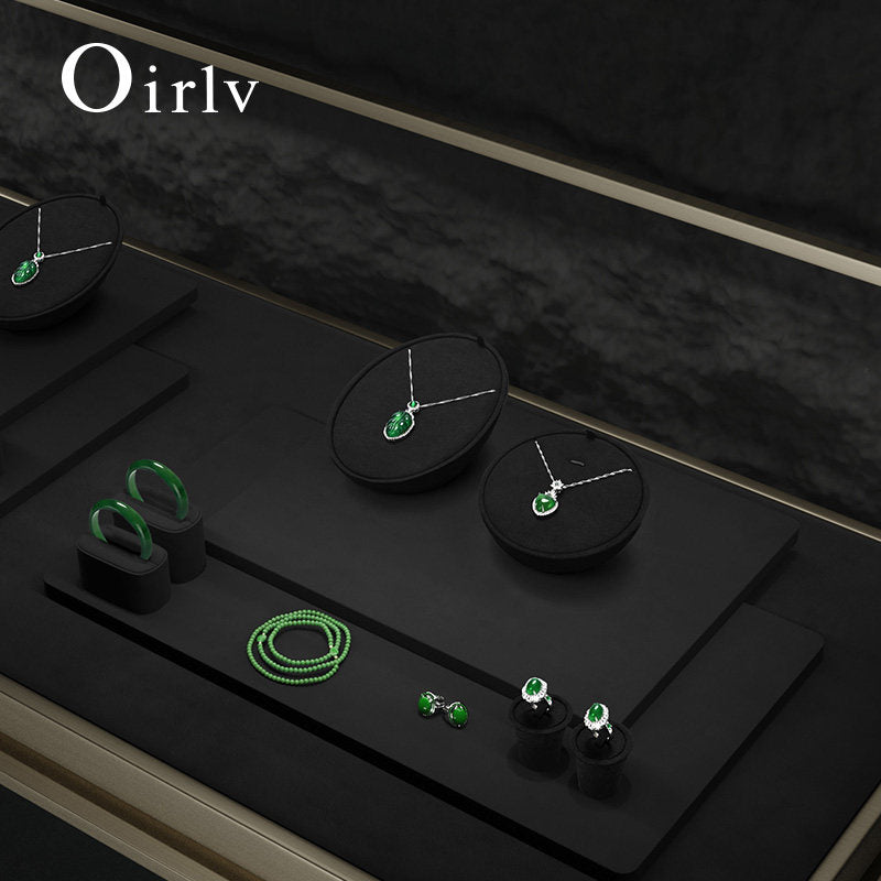 Black Jewelry Display Set