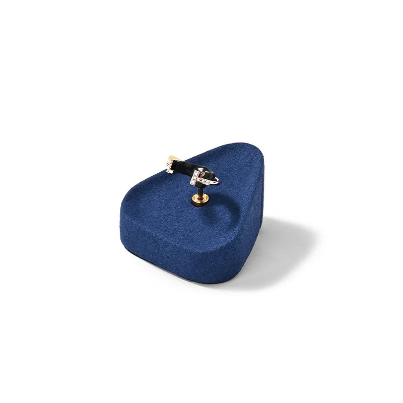 Blue Microfiber Jewelry Display Set