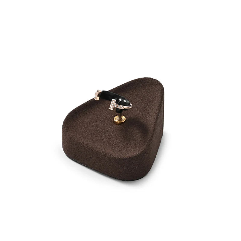 Brown Microfiber Jewelry Display Set