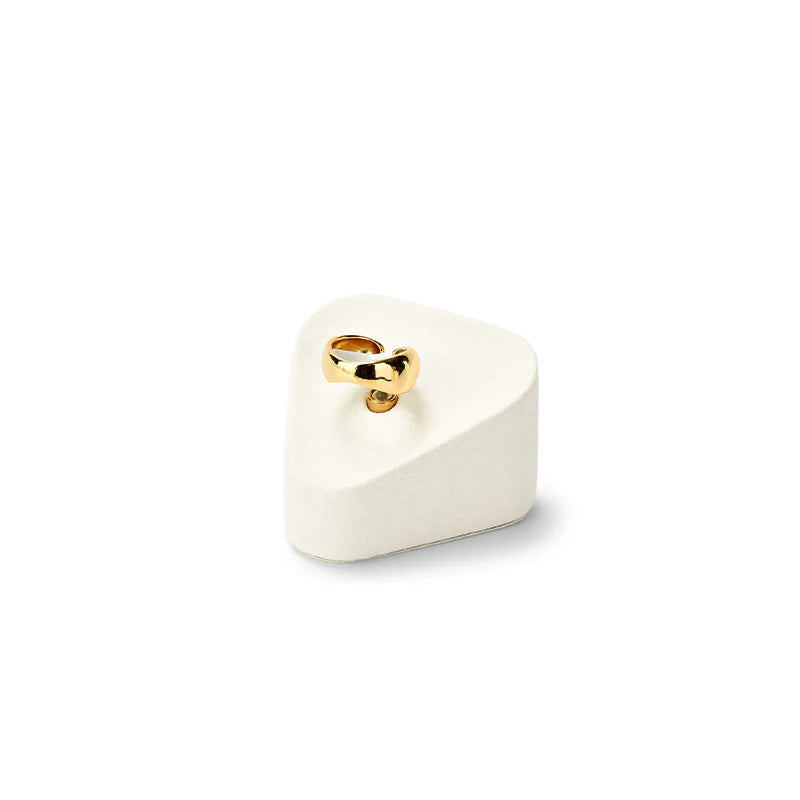 Beige Microfiber Jewelry Display Set