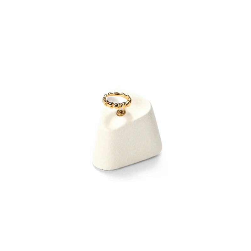 Beige Microfiber Jewelry Display Set