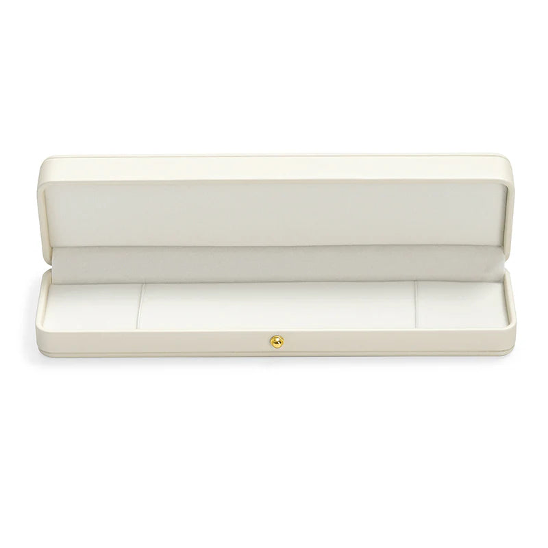 Cream PU Leather Jewelry Box
