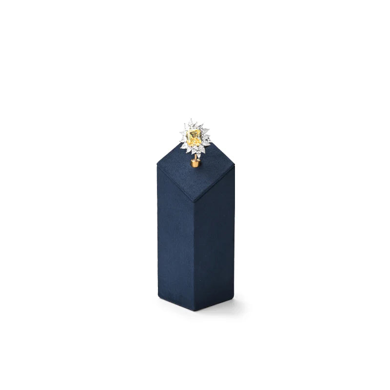 Blue Microfiber Jewelry Display Set