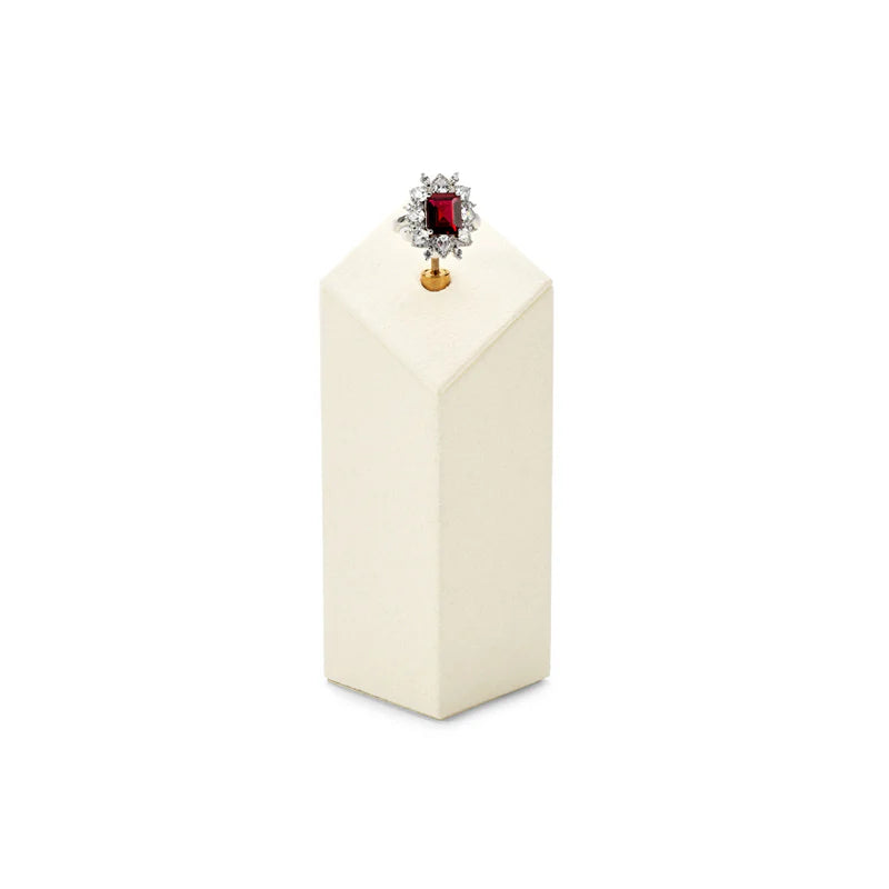Beige Microfiber Jewelry Display Set