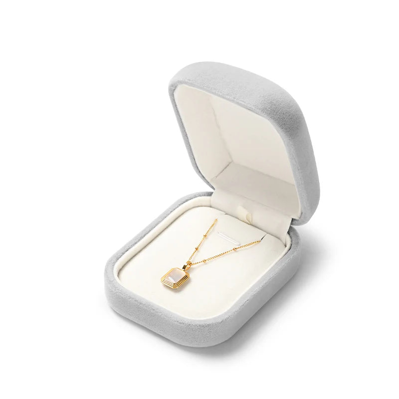Light Gray Round Jewelry Box