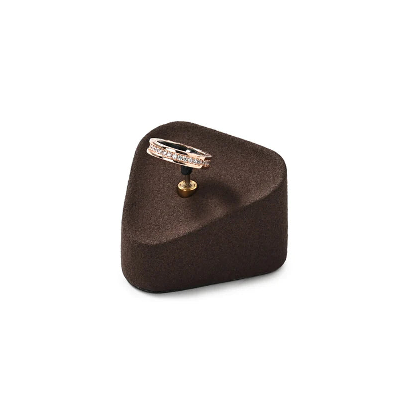 Brown Microfiber Jewelry Display Set