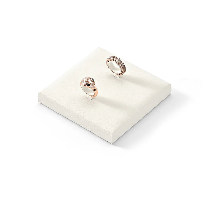 Beige Microfiber Jewelry Display Set
