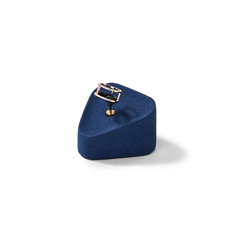 Blue Microfiber Jewelry Display Set