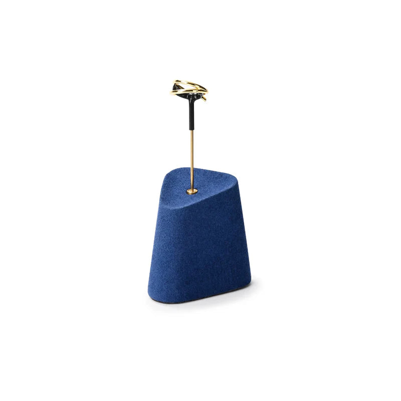 Blue Microfiber Jewelry Display Set