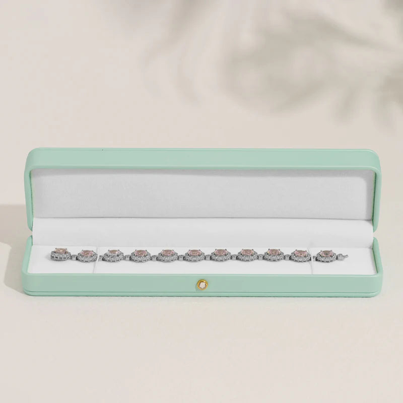 Green PU Leather Jewelry Box