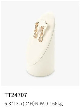 Beige Microfiber Jewelry Display Set