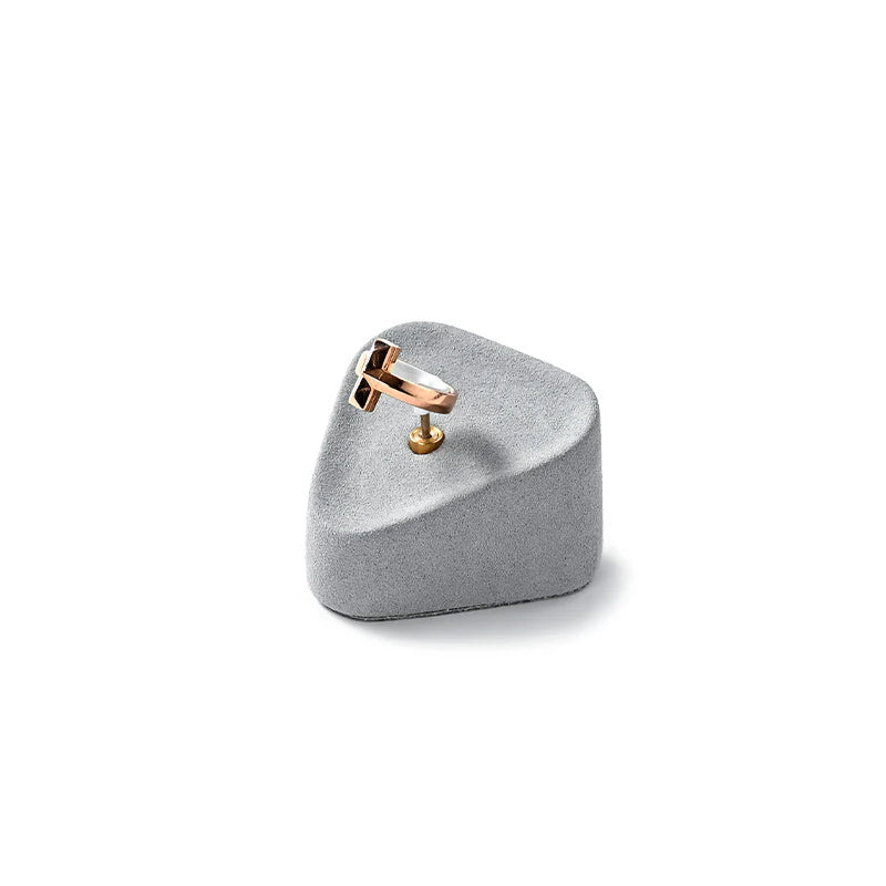 Gray Microfiber Jewelry Display Set