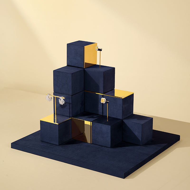 Velvet Metal Jewelry Display Stand