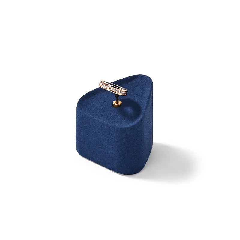 Blue Microfiber Jewelry Display Set
