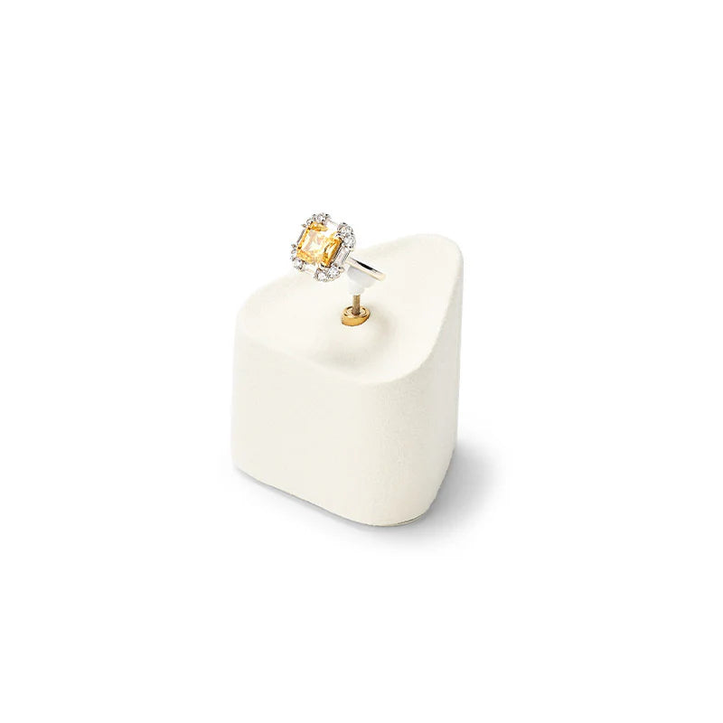 Beige Microfiber Jewelry Display Set