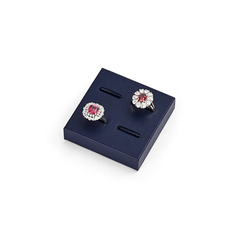 Blue PU Leather Jewelry Display Set