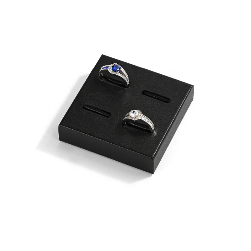 Black PU Leather Jewelry Display Set