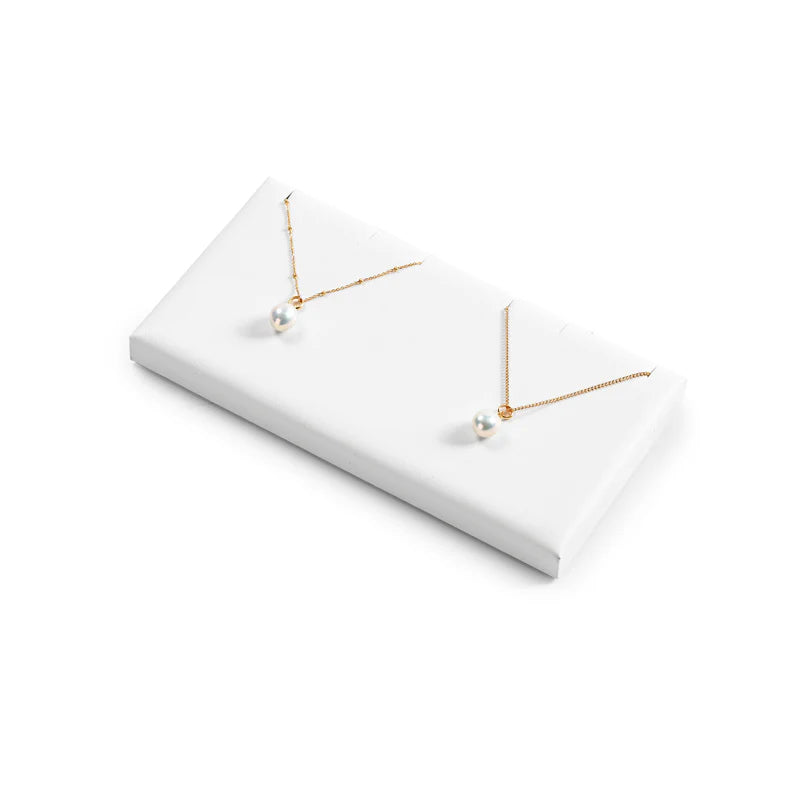 White PU Leather Jewelry Display Set
