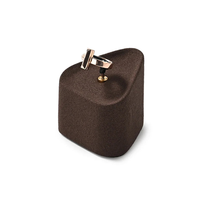 Brown Microfiber Jewelry Display Set