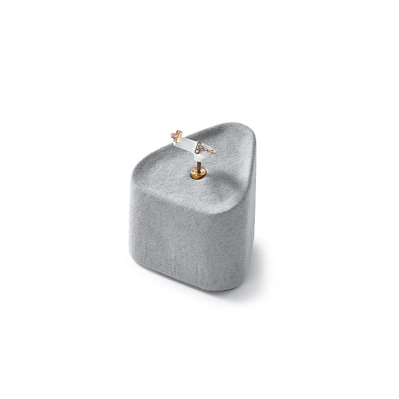 Gray Microfiber Jewelry Display Set
