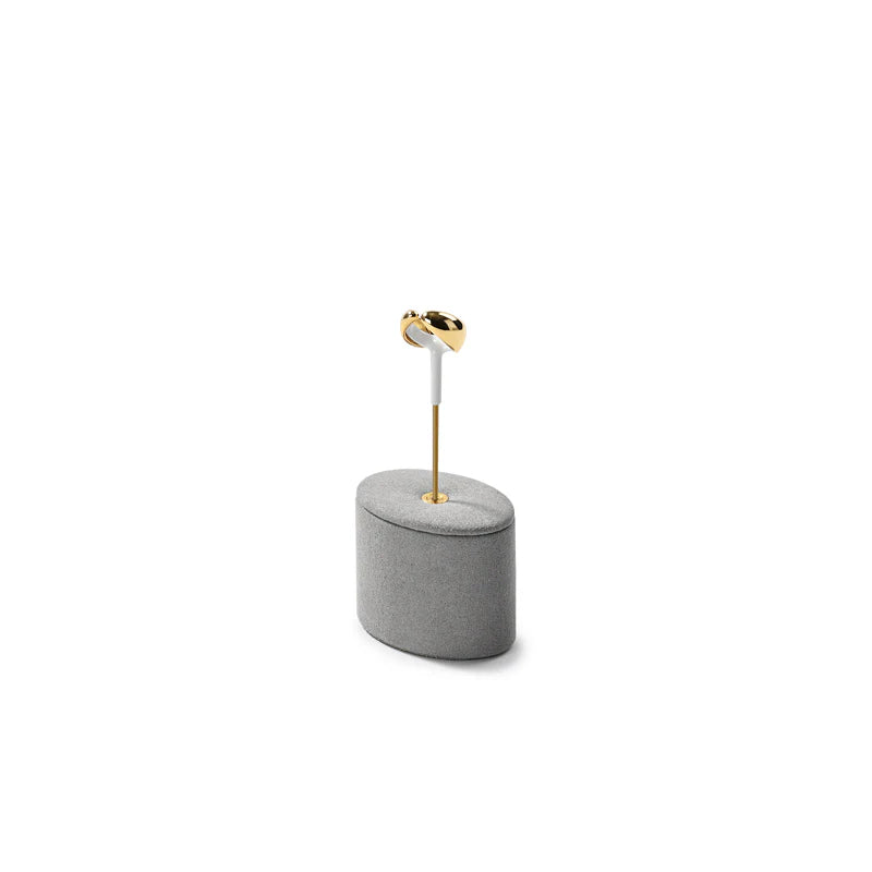 Gray Microfiber Jewelry Display Set