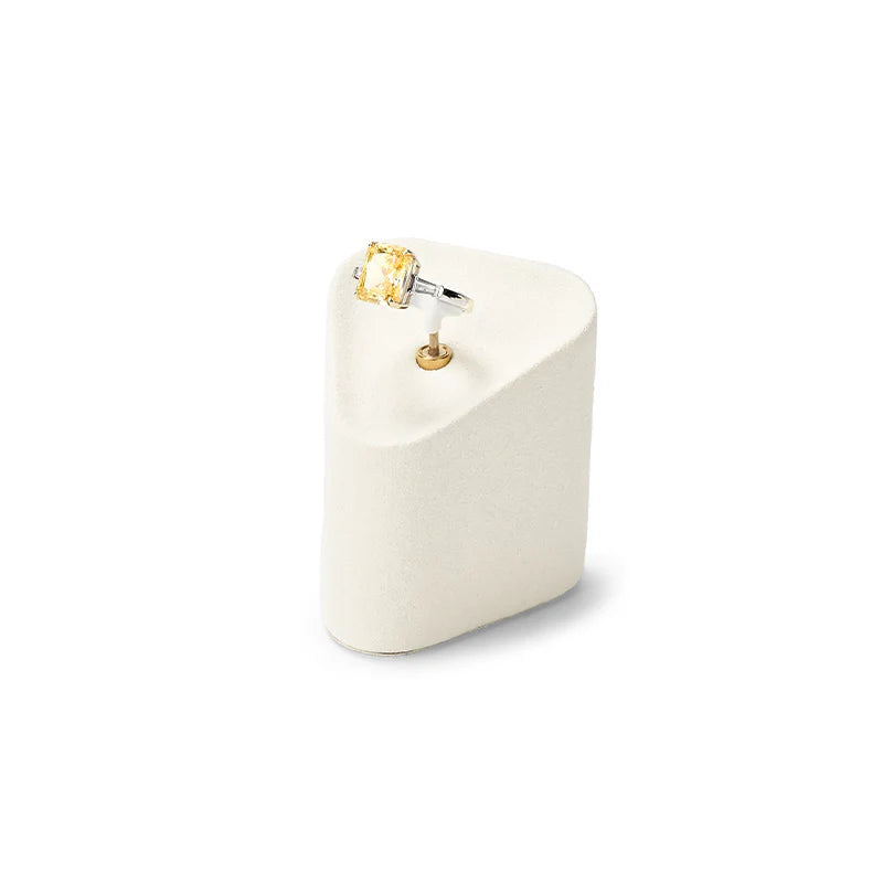 Beige Microfiber Jewelry Display Set