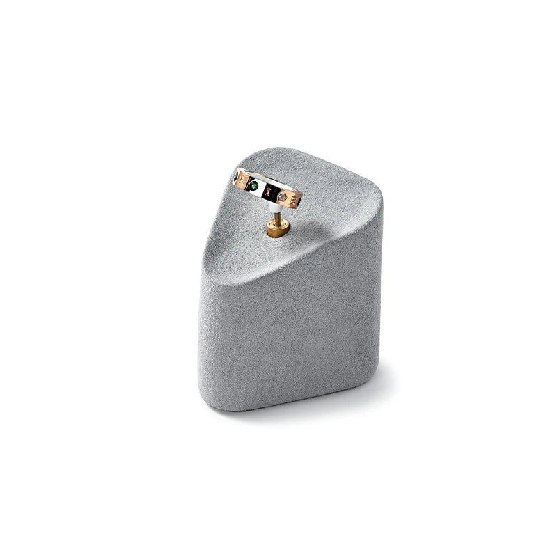Gray Microfiber Jewelry Display Set