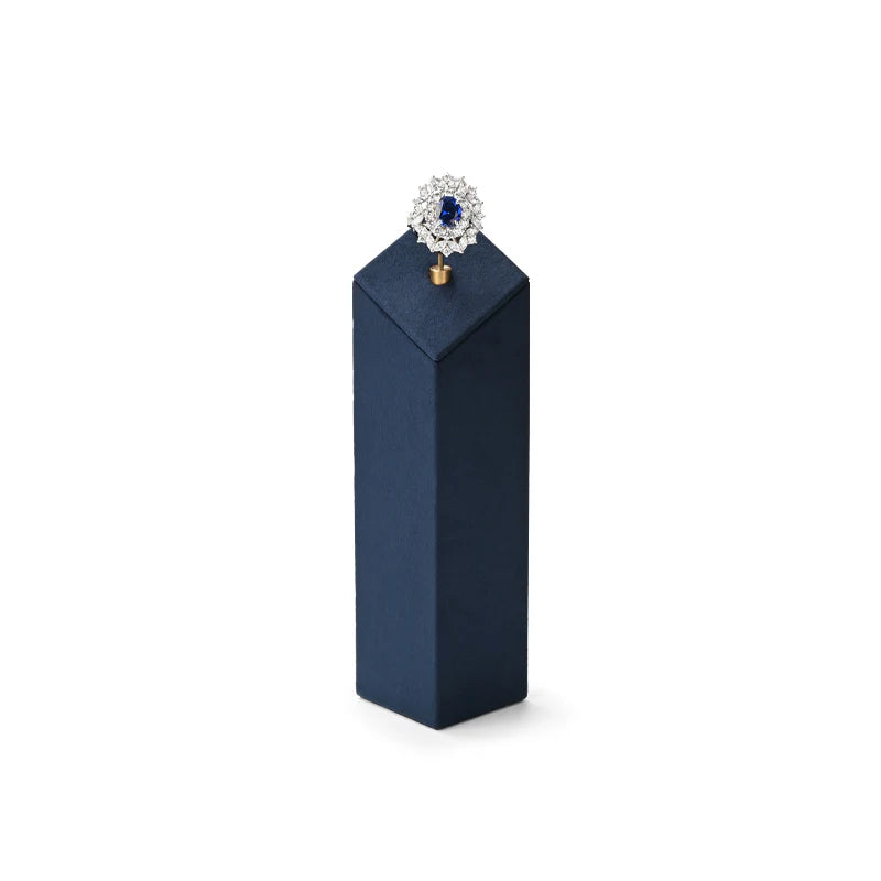 Blue Microfiber Jewelry Display Set