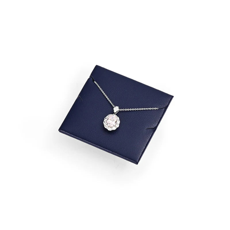 Blue PU Leather Jewelry Display Set