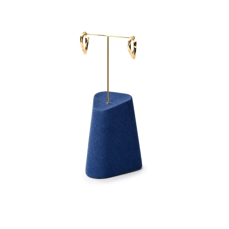 Blue Microfiber Jewelry Display Set