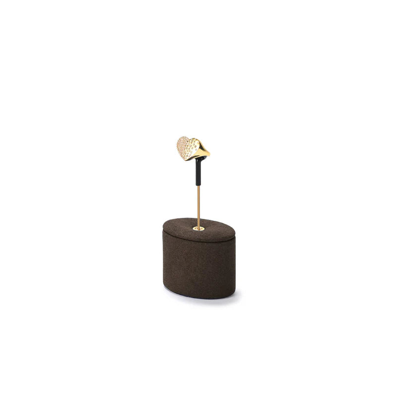 Brown Microfiber Jewelry Display Set