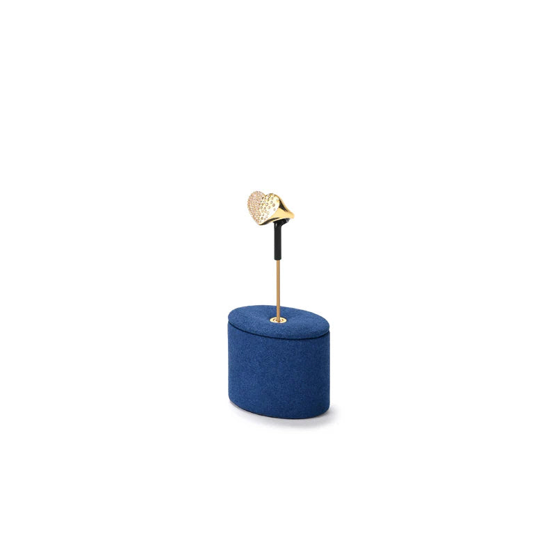 Blue Microfiber Jewelry Display Set