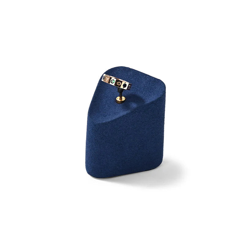 Blue Microfiber Jewelry Display Set