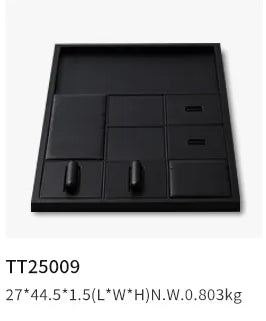 Black PU Leather Jewelry Display Set