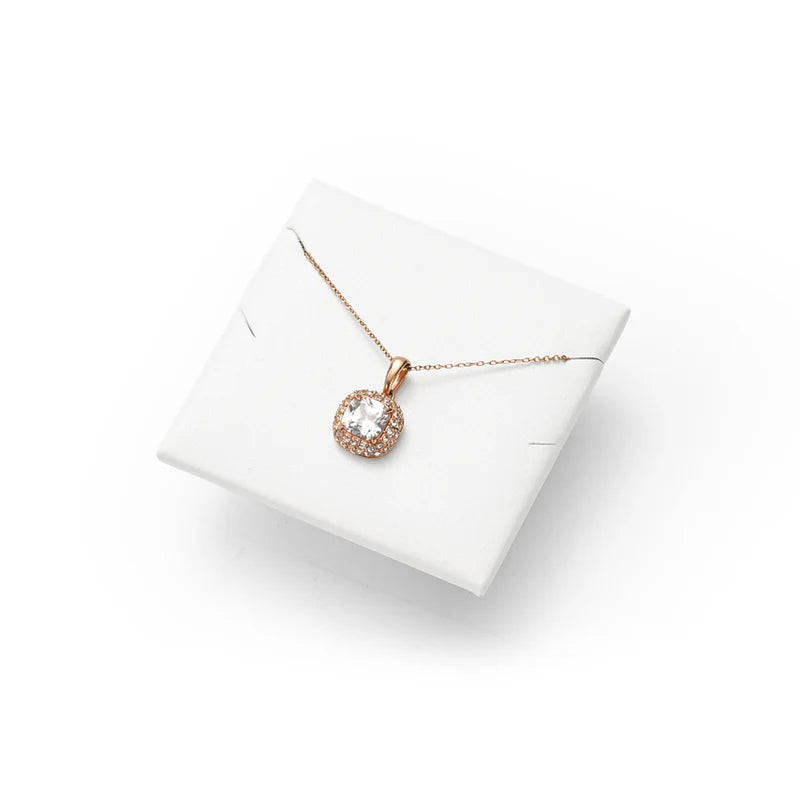 White PU Leather Jewelry Display Set