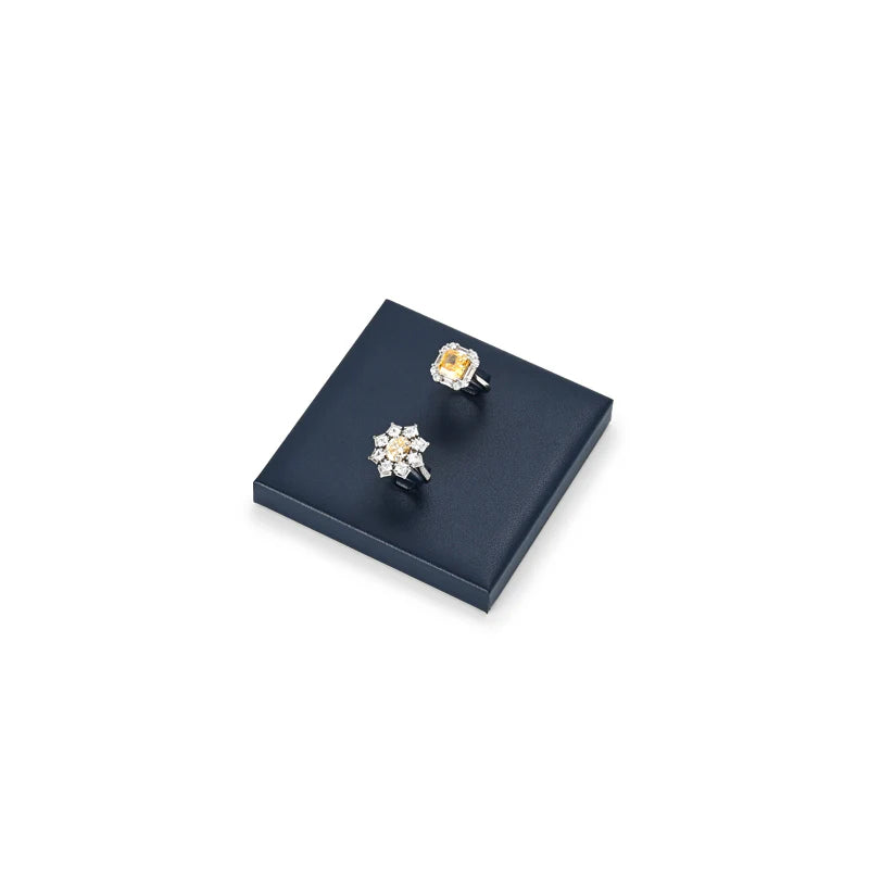 Blue PU Leather Jewelry Display Set