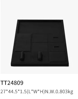 Black Microfiber Jewelry Display Set