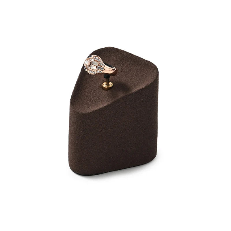 Brown Microfiber Jewelry Display Set