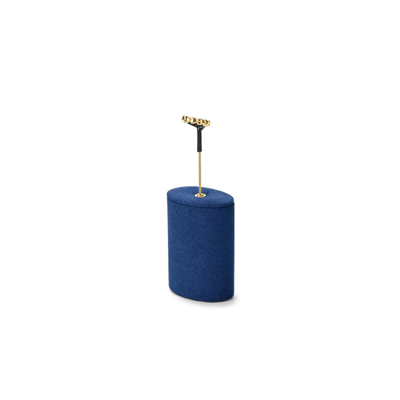 Blue Microfiber Jewelry Display Set