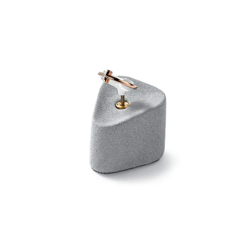 Gray Microfiber Jewelry Display Set
