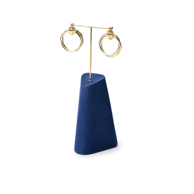 Blue Microfiber Jewelry Display Set