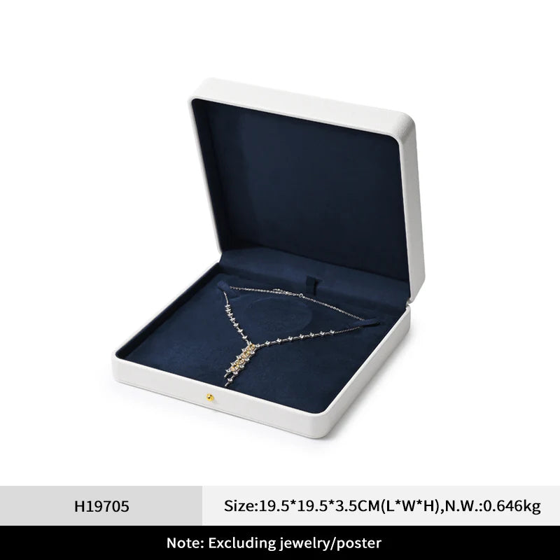 White & Blue Jewelry Box