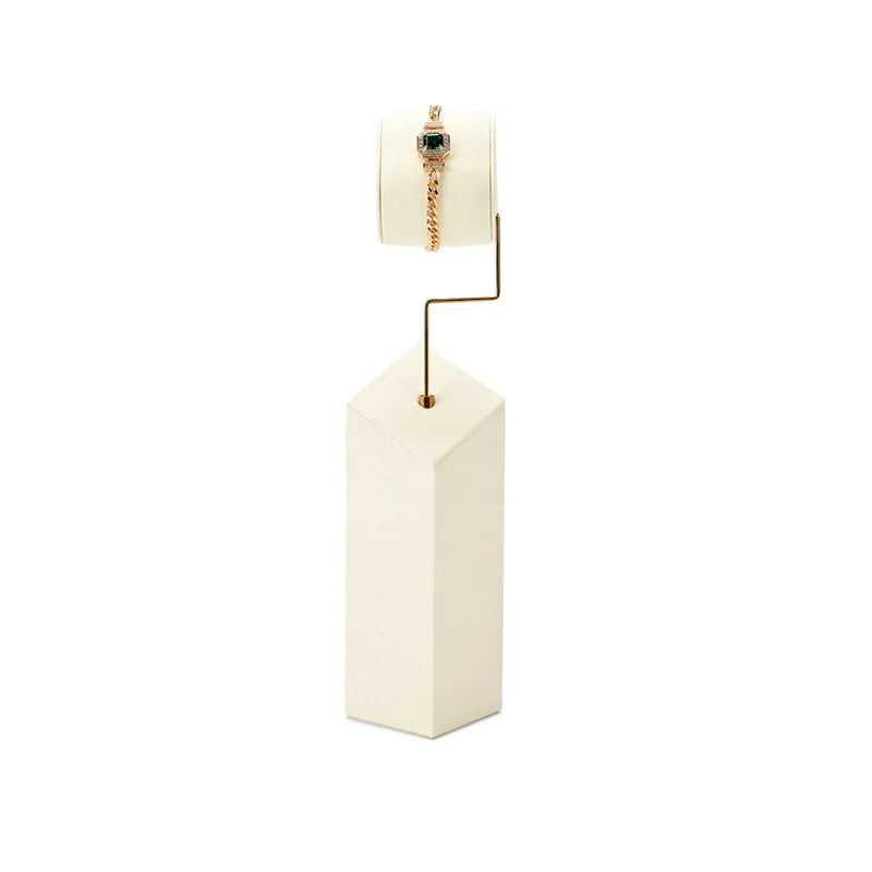 Beige Microfiber Jewelry Display Set