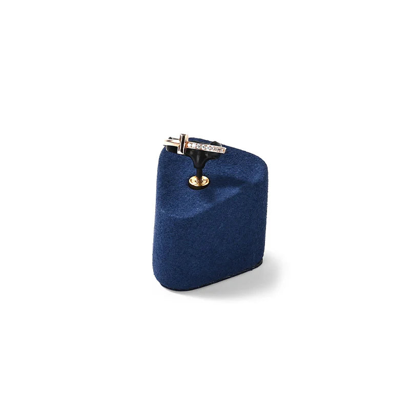 Blue Microfiber Jewelry Display Set