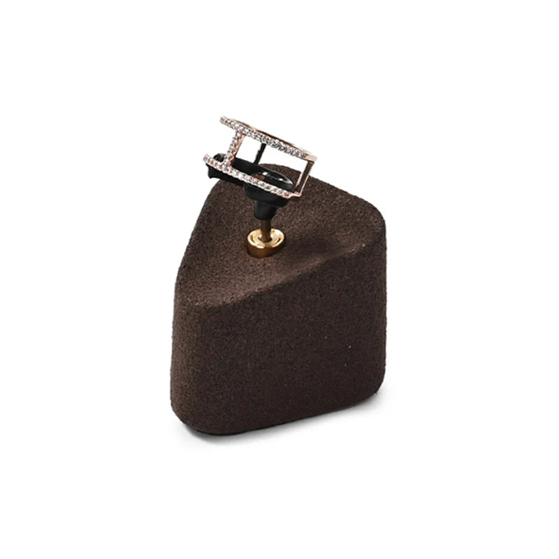 Brown Microfiber Jewelry Display Set