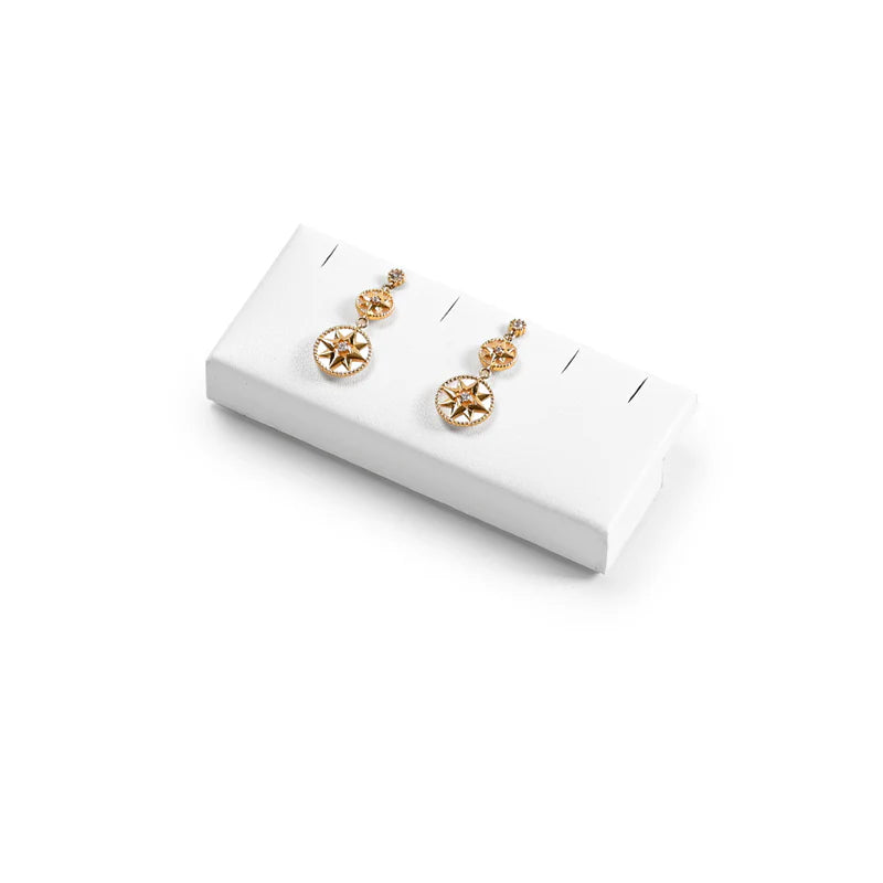White PU Leather Jewelry Display Set