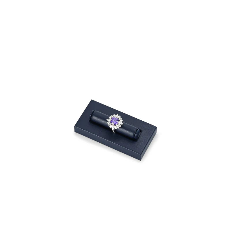 Blue PU Leather Jewelry Display Set